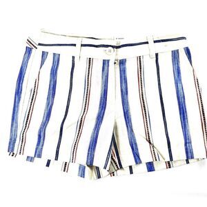 NWT Women's LOFT 4" Dressy Striped Shorts w/ Pockets SZ 4  // Summer / Preppy /